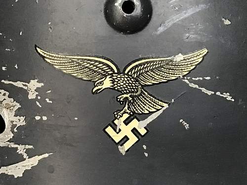 Double Decal Luftwaffe Aluminum Parade Helmet