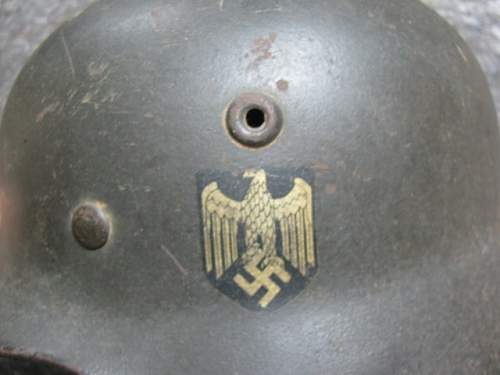 Is this wwii german m1940 helmet authentic?