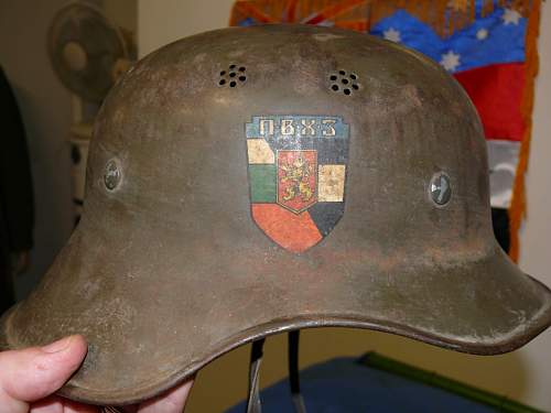 Luftschutz 1 Peice, Bulgarian Decal, inscribed