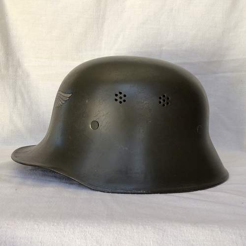 A Pair of Less Common Luftschutz Helmets