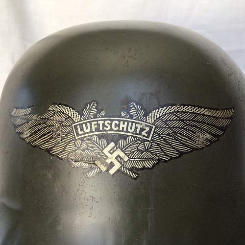 A Pair of Less Common Luftschutz Helmets