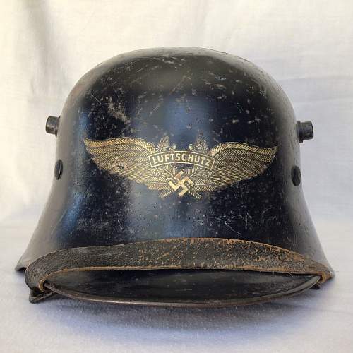 A Pair of Less Common Luftschutz Helmets