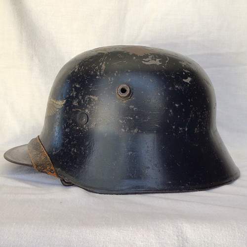 A Pair of Less Common Luftschutz Helmets