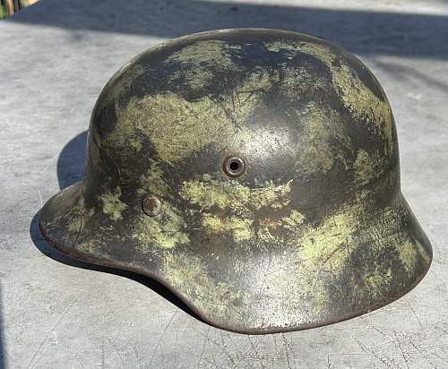 M35 SD ET 62 Luftwaffe Helmet - Theater Camo Paint?