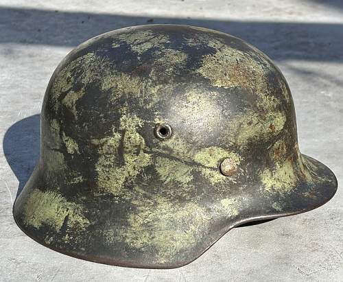 M35 SD ET 62 Luftwaffe Helmet - Theater Camo Paint?