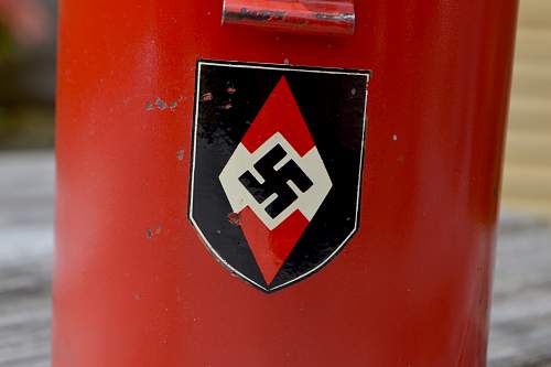 Possible Hitler Youth helmet decal?