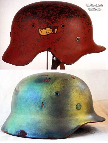 Luft helmet M40 ear cut.  Fake?