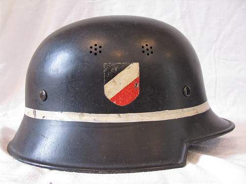 Three DD M34 Luftwaffe Crash Crew Helmets  -   Early Gold Leaf Adler Decals