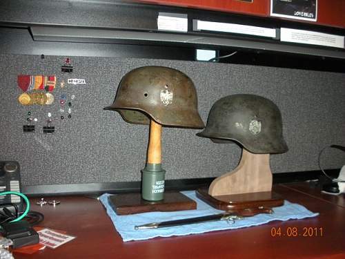 Ideas for helmet stands.