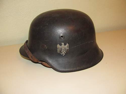 Vet bring back German M42 helmet with some background history