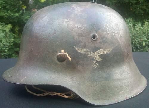 Need some opinions on this Luftwaffe Camo Helmet...