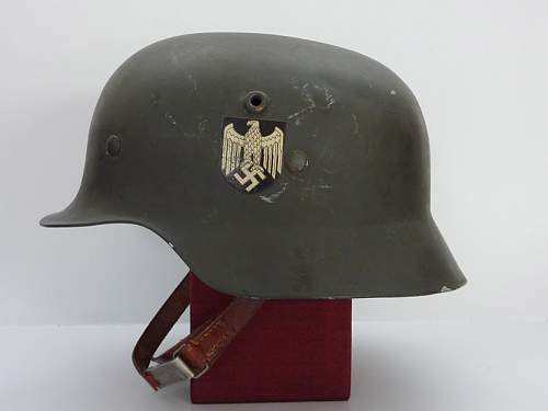 Heer DD aluminium parade helmet.