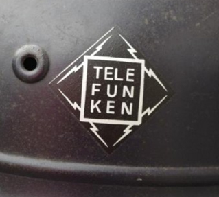 'Telefunken' factory decal on Luftschutz helmet- Genuine?