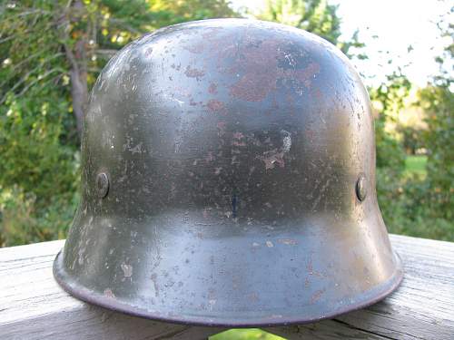 M34 DD Factory Police Helmet - Telefunken Factory Guard