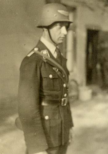 Period photos of non-combatant helmets