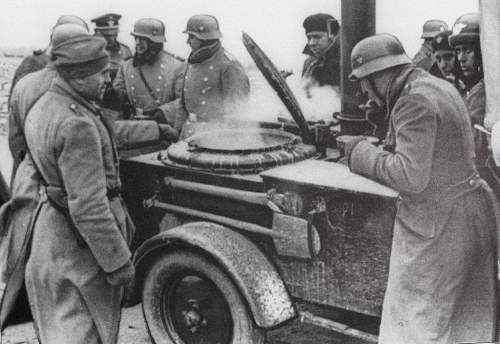 Period photos of non-combatant helmets