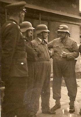 Period photos of non-combatant helmets