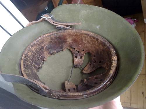 Luft helmet M40 ear cut.  Fake?