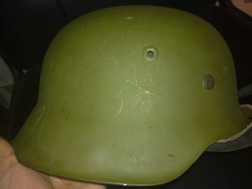 Luft helmet M40 ear cut.  Fake?