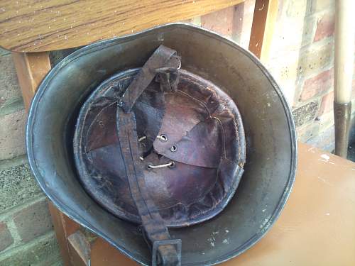 garage found ww2 helmet??