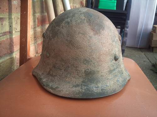 garage found ww2 helmet??