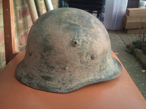 garage found ww2 helmet??