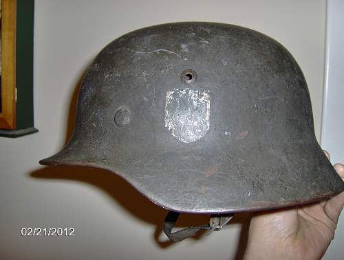 My German M35 Helmet, just found in a basement!