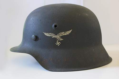 HKP66 M43 Luftwaffe helmet - amazing condition!