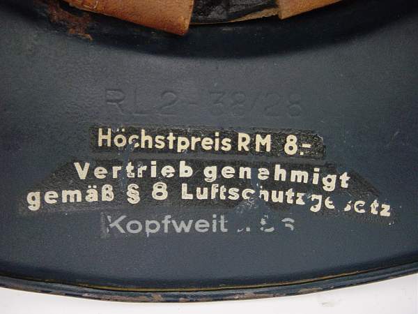 Three Peice Luftschutz Gladiator Helmet