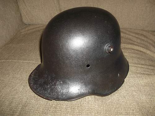 3 German helmets