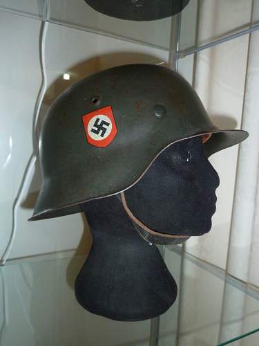1943 field police combat helmet