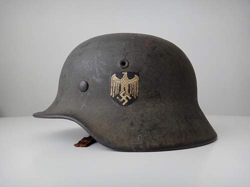 M40 heer helmet owned by paymaster