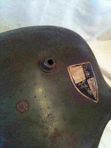 Opinions needed on this M18 cavalry helmet