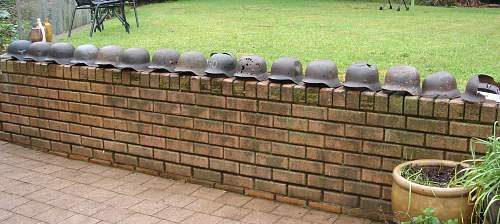 My wall o' helmets!!
