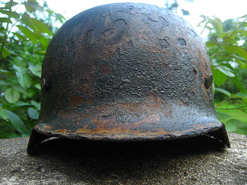 helmet of Knights cross owner-Karl Radermacher-from KURLAND POCKET