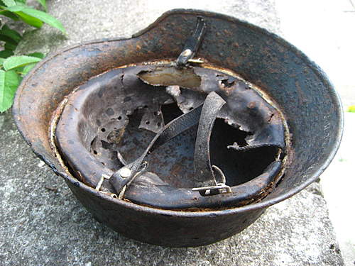 helmet of Knights cross owner-Karl Radermacher-from KURLAND POCKET