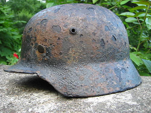 helmet of Knights cross owner-Karl Radermacher-from KURLAND POCKET