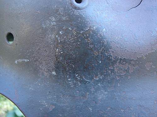 M42 battle? damaged helmet