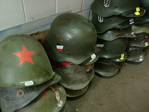 Fake German Steel helmets