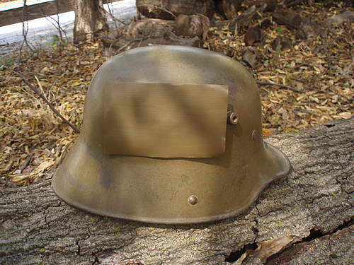 M1916 WWI German  Helmet / What color is this??