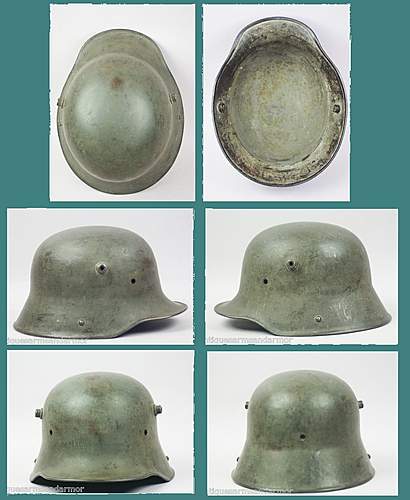M1916 WWI German  Helmet / What color is this??