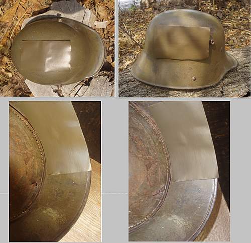 M1916 WWI German  Helmet / What color is this??