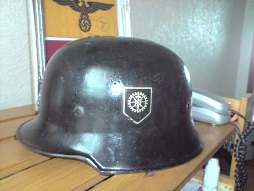 this a reissued firemans helmet??