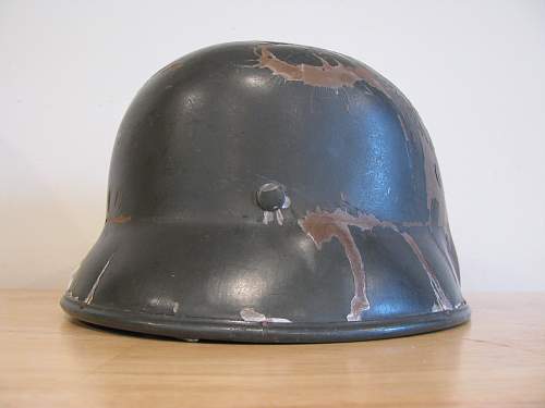 Prototype Vulkanfiber Double Decal Heer Helmet - Model 3