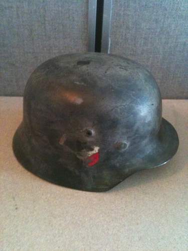 Luftwaffe M1935 Double Decal White CAMO steel Helmet---OPINIONS please!  Thanks