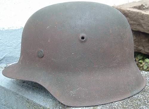 M42 Rautarn Helmet - Makers Mark - Series Number ?