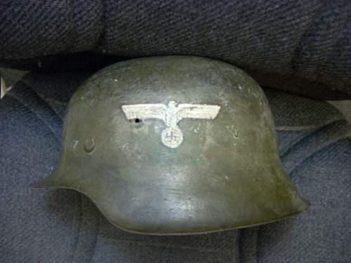 2 German Helmets, Flag, Pennant