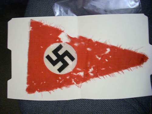 2 German Helmets, Flag, Pennant