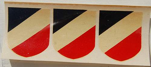 Sheet of National Colors Decals