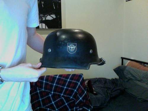 Help with a german police parade helmet....i think
